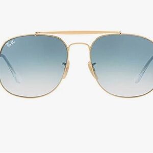 Ray-Ban Gold Frame with Blue Gradient Lenses
